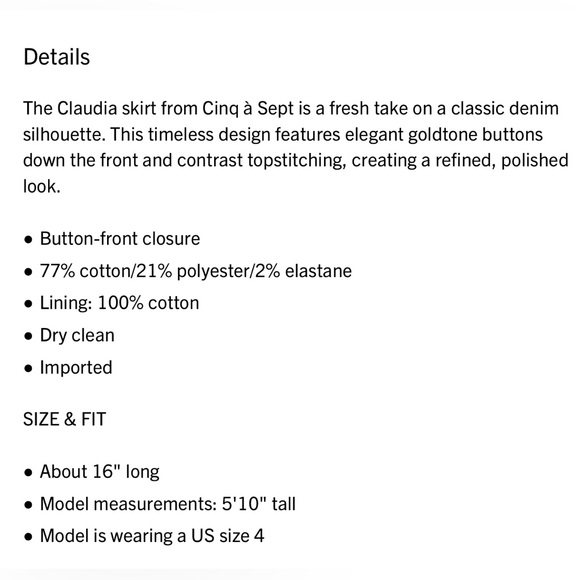 Cinq a Sept Claudia Denim Miniskirt - Picture 8 of 8